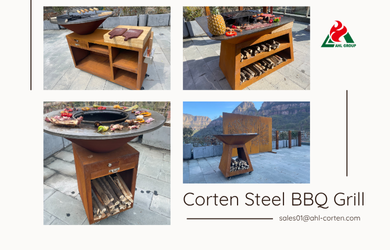 Corten Steel BBQ Grill